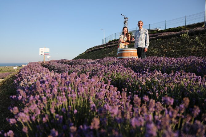 Aroma sampling of 5 Bulgarian Lavender varieties at DiVes Winery - Finishing with wine and the on-site shop