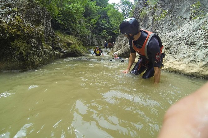 Canyoning Negovanka river - Moving through the canyon by water and rock