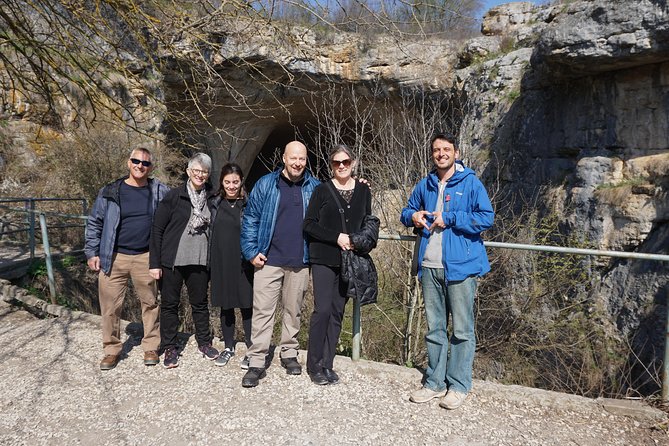 Day Tour: God's eyes cave, Saeva dupka cave & Glozehne monastery - A small vehicle makes the route easier