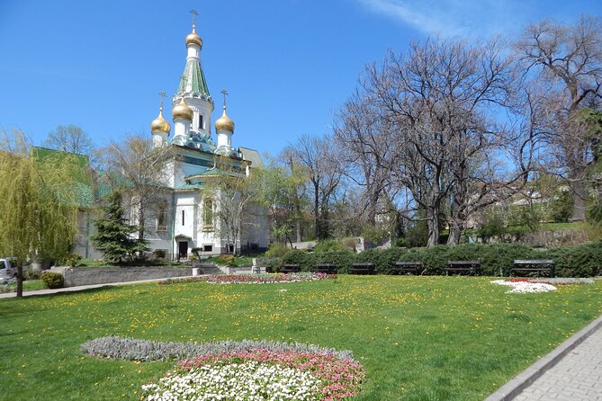 Private city walking tour of Sofia - The Rotunda and Ivan Vazov National Theater
