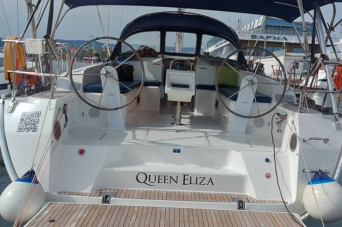Sailing Yacht Queen Eliza for Charters and Entertainment in Varna - Leaving Varna harbor for the Black Sea