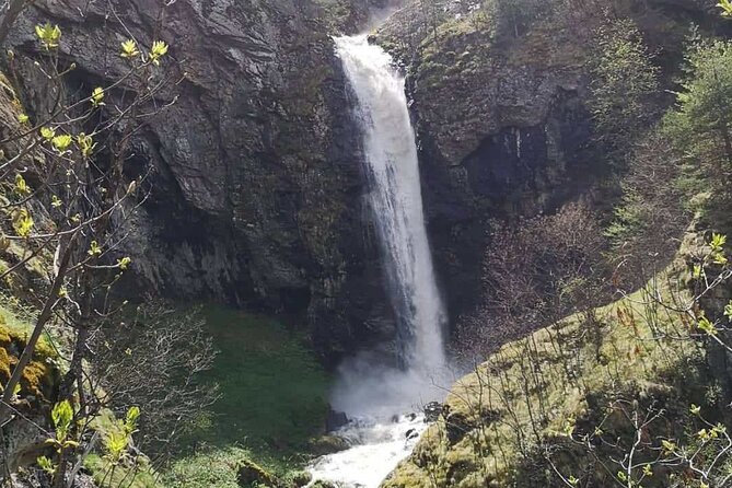 Seven Rila lakes-Snowshoeing with Waterfall and Hot Mineral pools - Goritsa Waterfall and the 39-meter drop