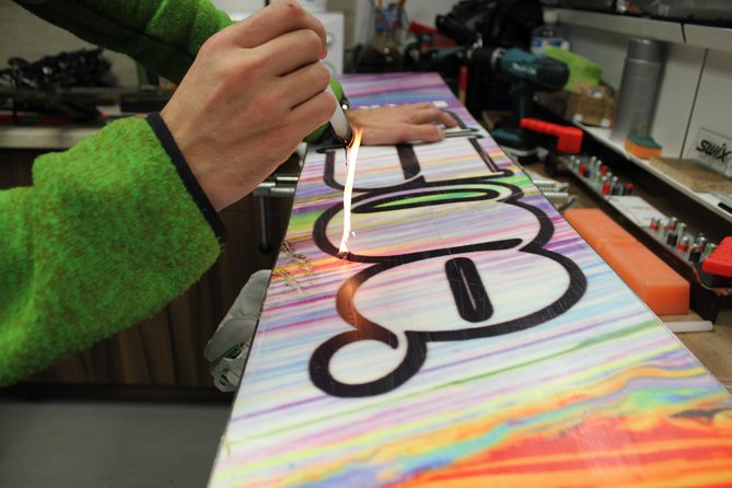 Ski and snowboard servicing in Borovets - Base repair for worn skis and snowboards